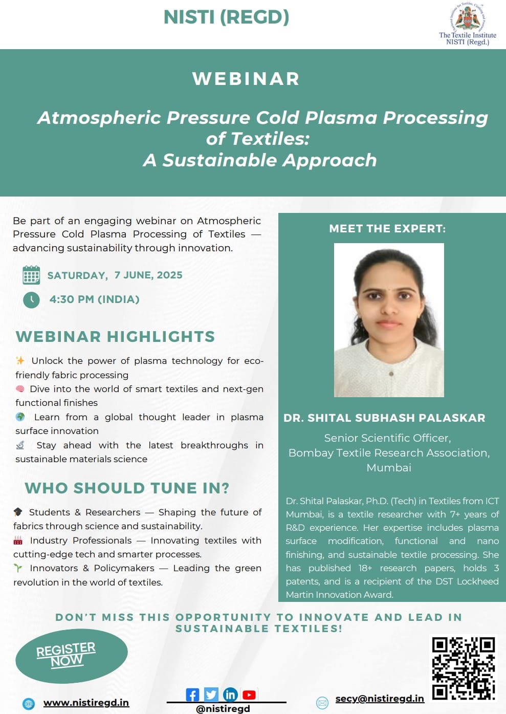 Atmospheric Pressure Cold Plasma Processing of Textiles: A Sustainable Approach