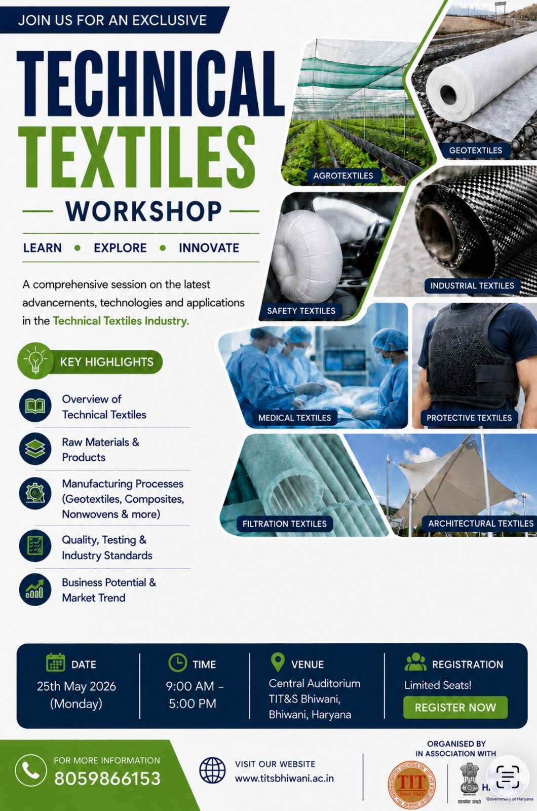 Technical Textiles Workshop – 25th May 2026